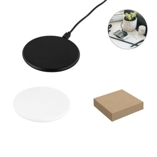 SOVERY. Superszybka ładowarka bezprzewodowa 10W wykonana w ABS pochodzącego z recyklingu (100% rABS)