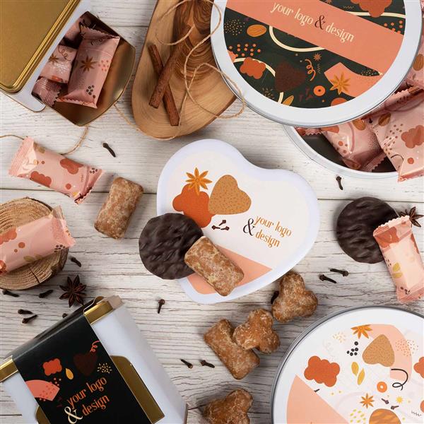 TORUŃSKIE PIERNIKI ADVERT CARD - PIERNIK Z LOGO W LUKRZE