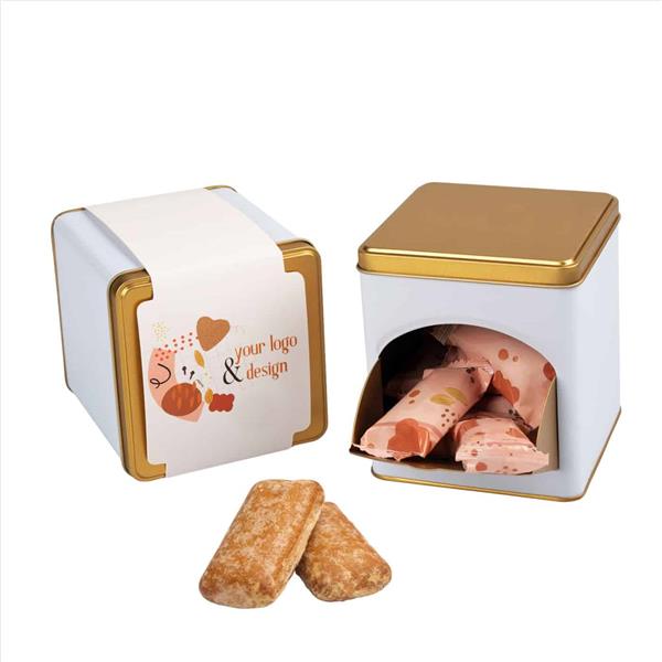 TORUŃSKIE PIERNIKI - PIERNIKI Z LOGO W METALOWEJ SKRZYNECZCE