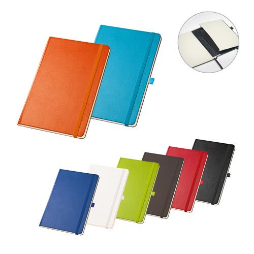 TWAIN. Notatnik A5 z kartkami w linie w kolorze kości słoniowej