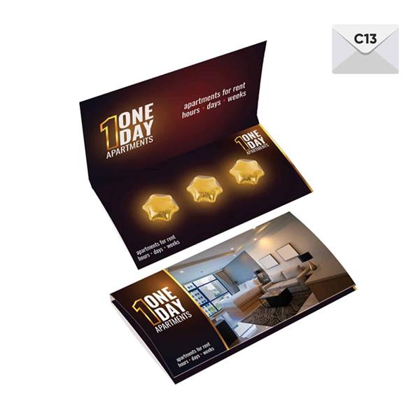 ZESTAW CZEKOLADEK 3 GWIAZDKI KOPERTA