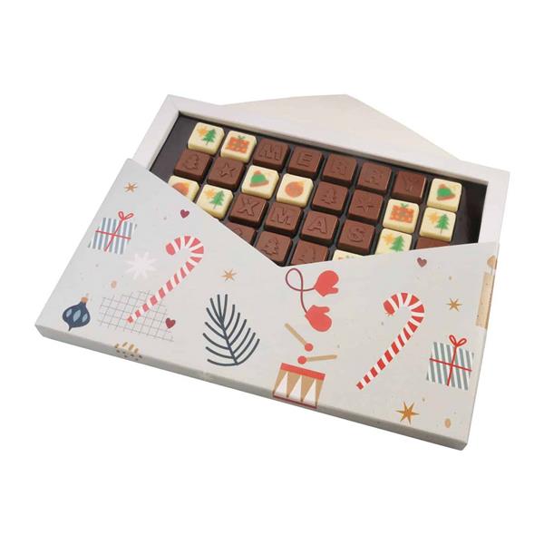 ZESTAW CZEKOLADEK CHOCO TEXT 4 LINIE_ XMAS