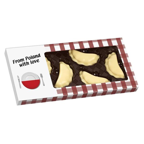 ZESTAW CZEKOLADEK CZEKOLADOWE PIEROGI 6 SZT