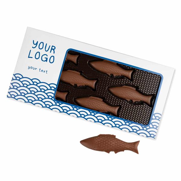 ZESTAW CZEKOLADEK CZEKOLADOWE RYBKI