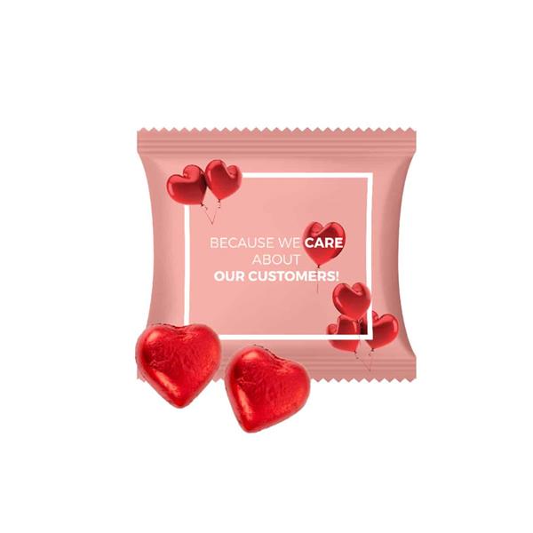 ZESTAW CZEKOLADEK SASZETKA DWA SERCA