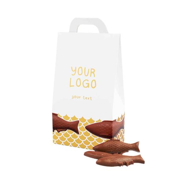 ZESTAW CZEKOLADEK TOREBKA CZEKOLADOWYCH RYBEK