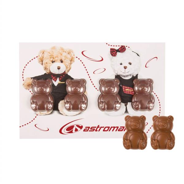 ZESTAW CZEKOLADEK WYSYŁKOWYCH KARTKA Z MISIAMI