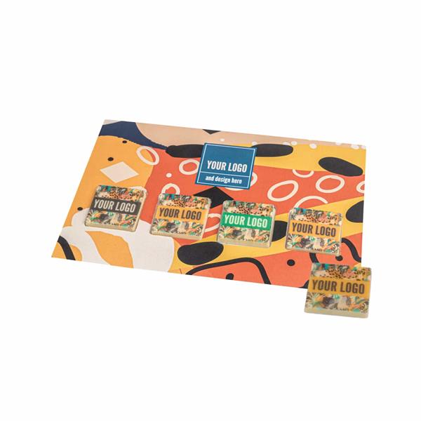 ZESTAW CZEKOLADEK WYSYŁKOWYCH Z NADRUKIEM KWADRAT