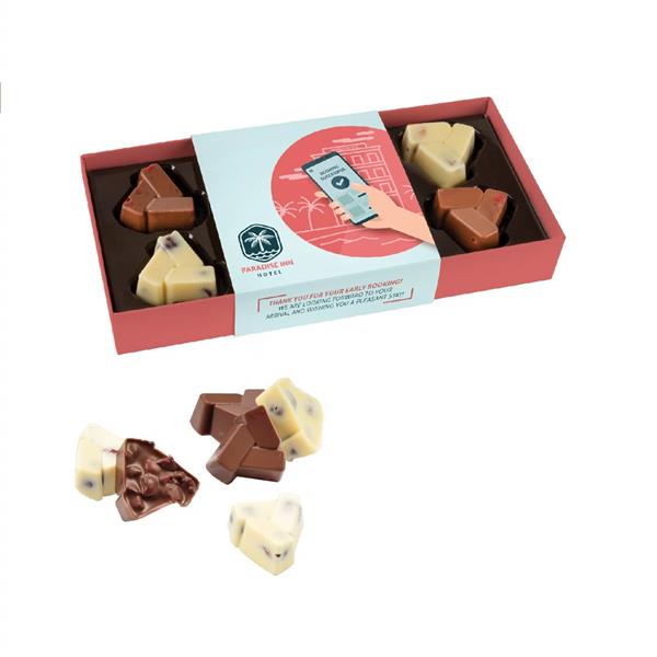 ZESTAW CZEKOLADEK Z ŻURAWINĄ I ORZECHAMI LASKOWYMI 8 SZT.