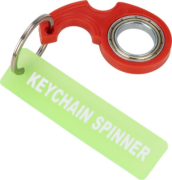 Brelok do kluczy Spinner - czerwony