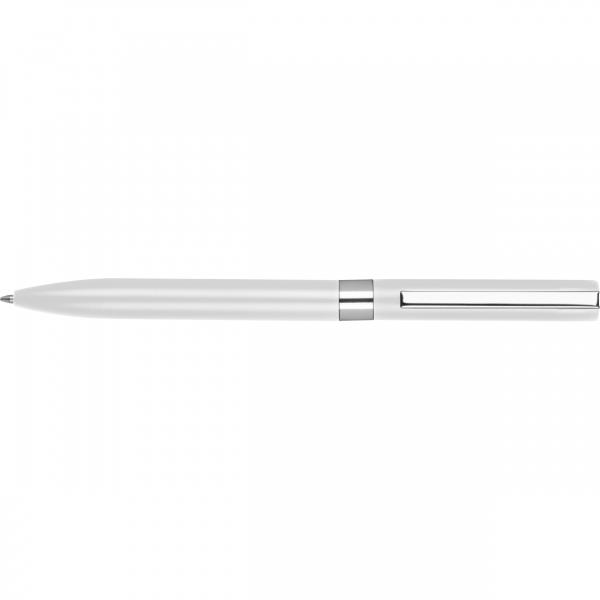 Długopis aluminiowy żelowy HUELVA - biały