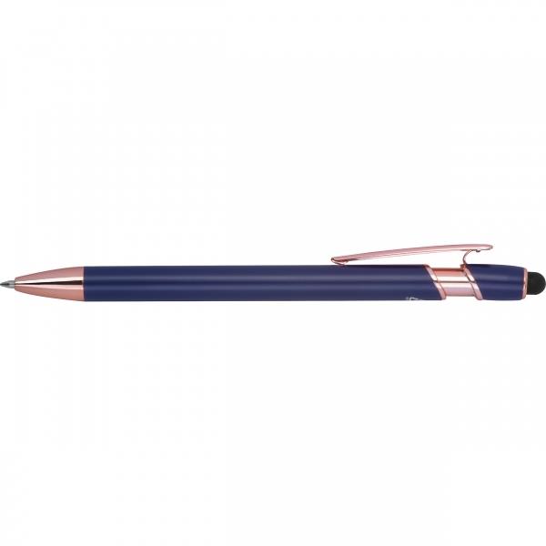 Długopis żelowy z recyklingu BELO HORIZONTE - granatowy