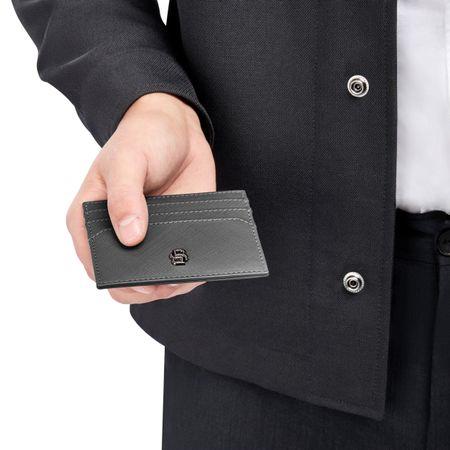 Etui na karty Double B Saffiano Grey