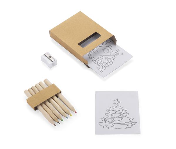 Kredki z kolorowanką SANTI