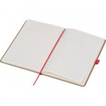 Notes A5 z papieru z recyklingu BOURNEMOUTH - czerwony