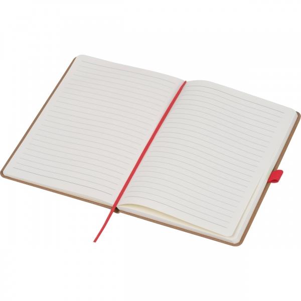 Notes A5 z papieru z recyklingu BOURNEMOUTH - czerwony