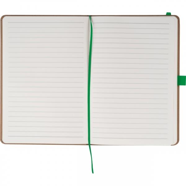 Notes A5 z papieru z recyklingu BOURNEMOUTH - zielony