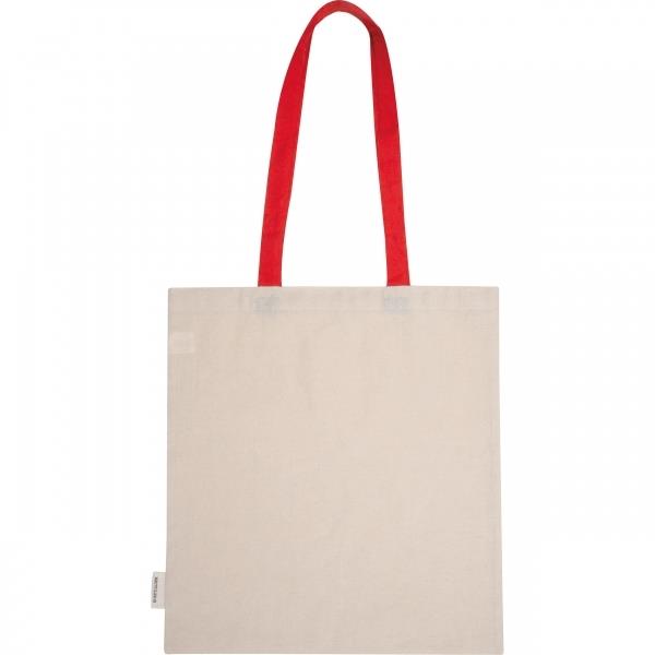 Torba na zakupy z bawełny z recyklingu CAMBRIDGE - czerwony