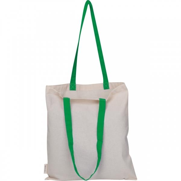 Torba na zakupy z bawełny z recyklingu CAMBRIDGE - zielony