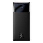 Baseus Bipow powerbank z szybkim ładowaniem 10000mAh 20W czarny (Overseas Edition) + kabel USB-A - Micro USB 0.25m czarny (PPBD050301)