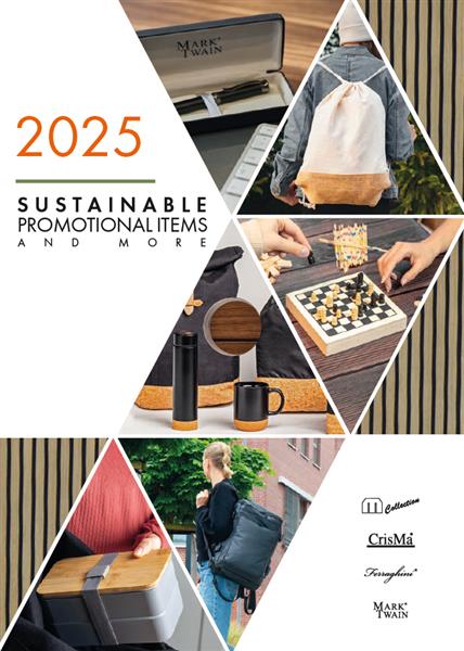 Katalog Sustainable Promotional Items 2025 (angielska wersja językowa) - wielokolorowy
