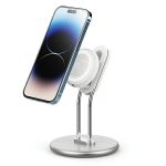 Stojak SODI SIM-300 z MagSafe na telefon - srebrny