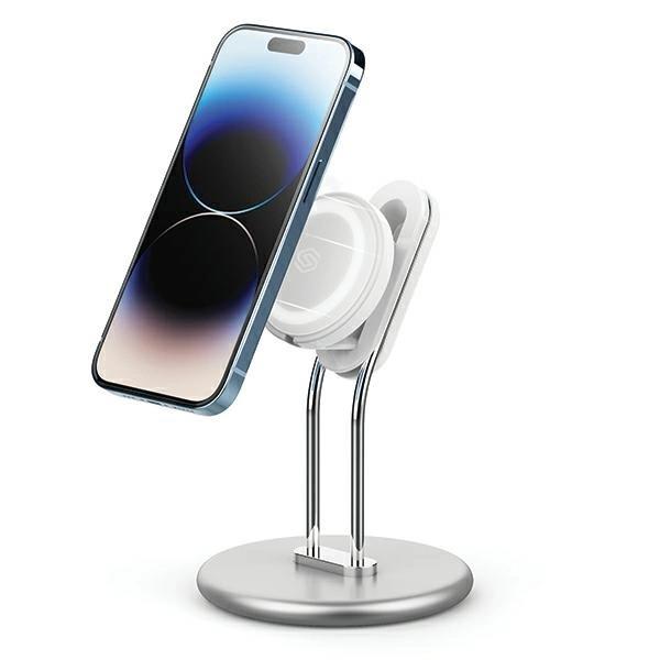 Stojak SODI SIM-300 z MagSafe na telefon - srebrny