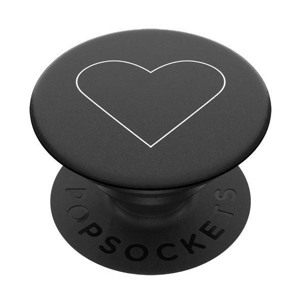 Uchwyt Popsockets 2 White Heart Black i podstawka do telefonu