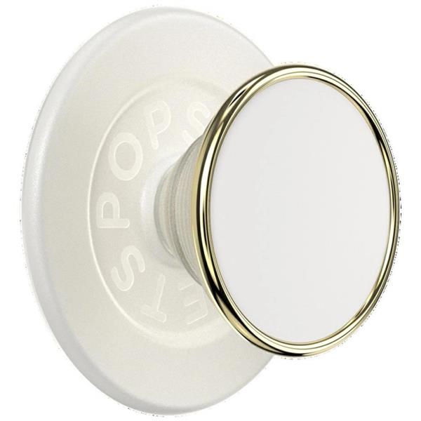 Uchwyt Popsockets Round Luxe Coconut Creme Enamel MagSafe i podstawka na telefonu