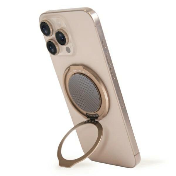 Uchwyt z podstawką UNIQ Gripfit 360 Magnetic Mount&Kickstand MagSafe - szary