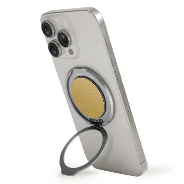 Uchwyt z podstawką UNIQ Gripfit 360 Magnetic Mount&Kickstand MagSafe - zółty