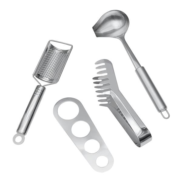 AL DENTE - Zestaw do spaghetti - srebrny