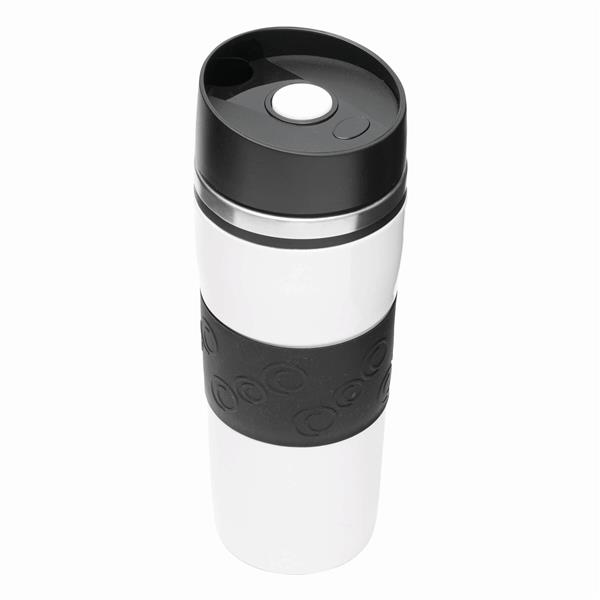 ARABICA - Kubek termiczny - biały, czarny