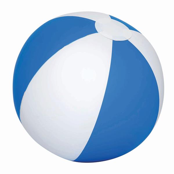 ATLANTIC - Nadmuchiwana piłka plażowa - biały, niebieski