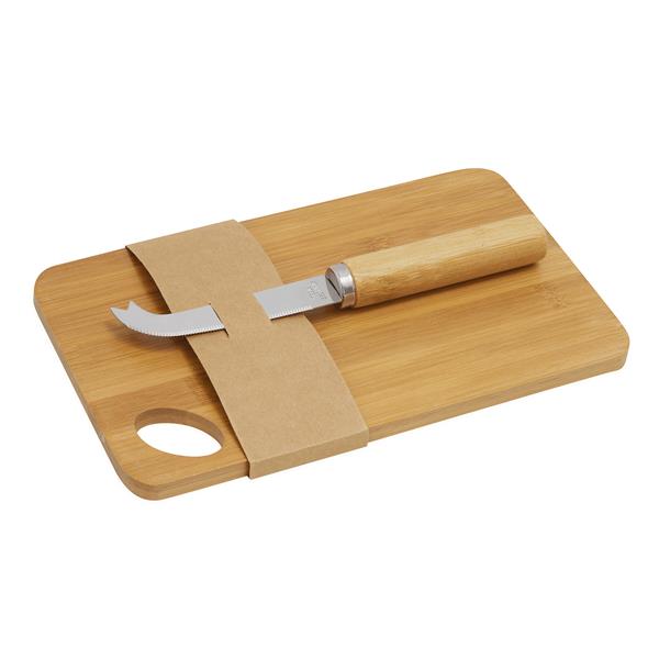 BAMBOO CHEESY - Zestaw do serów - brązowy