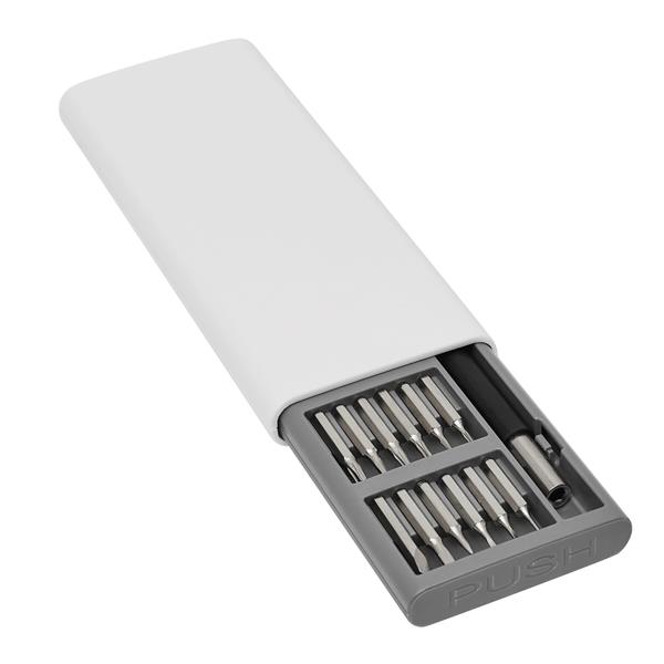 BIT PRECISION - Zestaw wkrętaków - biały