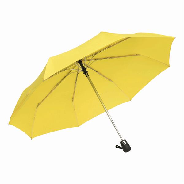 BORA - Automatyczny, wiatroodporny, kieszonkowy parasol - żółty