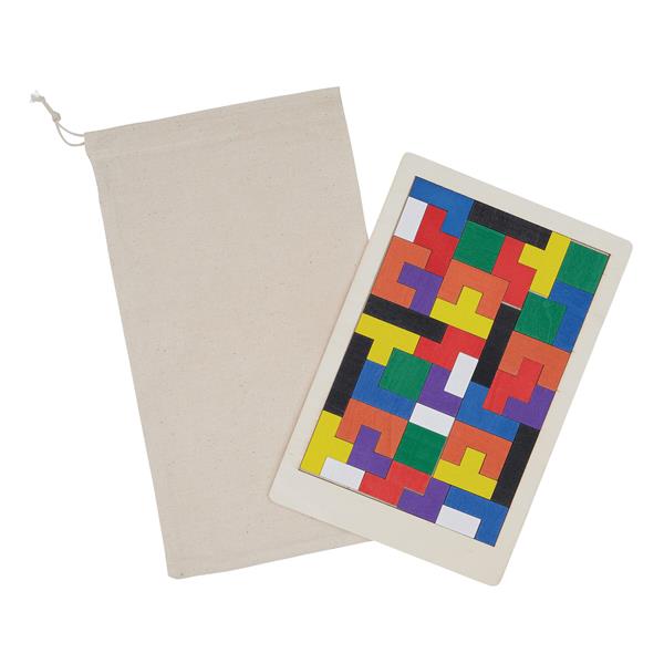 BRAIN TWISTER - Drewniana układanka - wielokolorowy