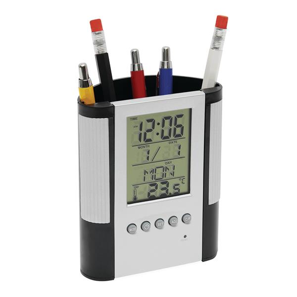 BUTLER - Zegar - czarny, srebrny