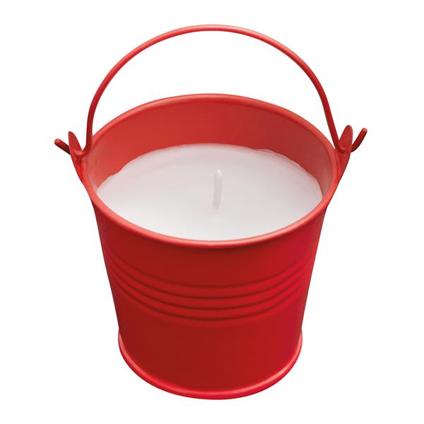 CLAM - Świeca w wiaderku - czerwony