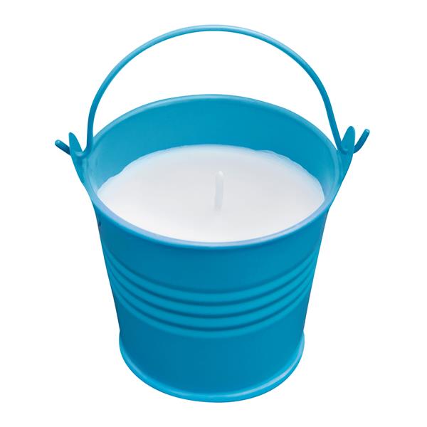 CLAM - Świeca w wiaderku - niebieski