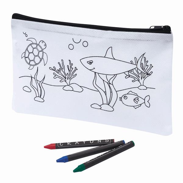 COLOURFUL SCHOOL - Piórnik - biały