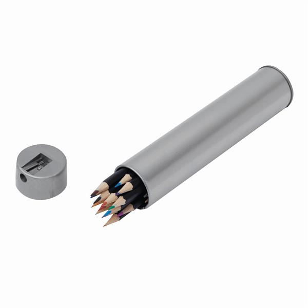 COLOUR BALANCE - Komplet 20 kredek - srebrny