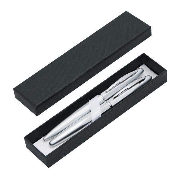 COMTESSE - Zestaw do pisania - srebrny