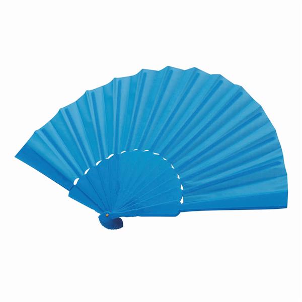 COOL RPET - Składany wachlarz - jasnoniebieski