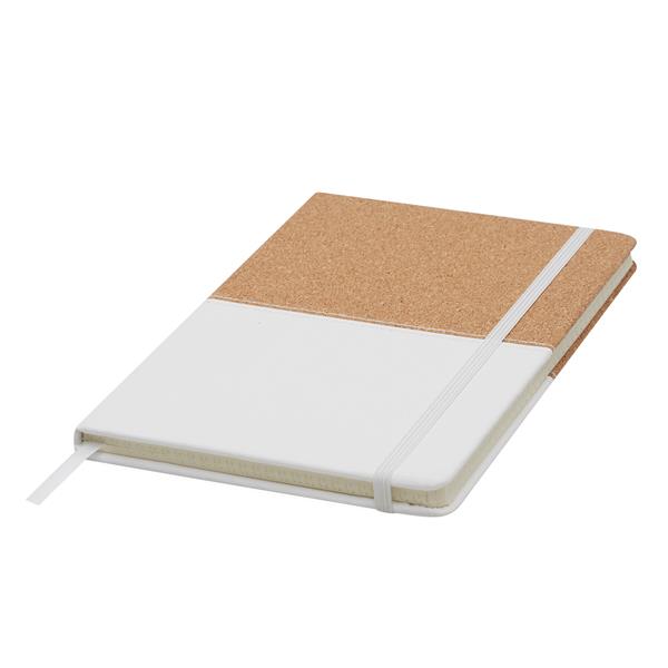 CORKY - Notes w formacie A6 - biały, brązowy