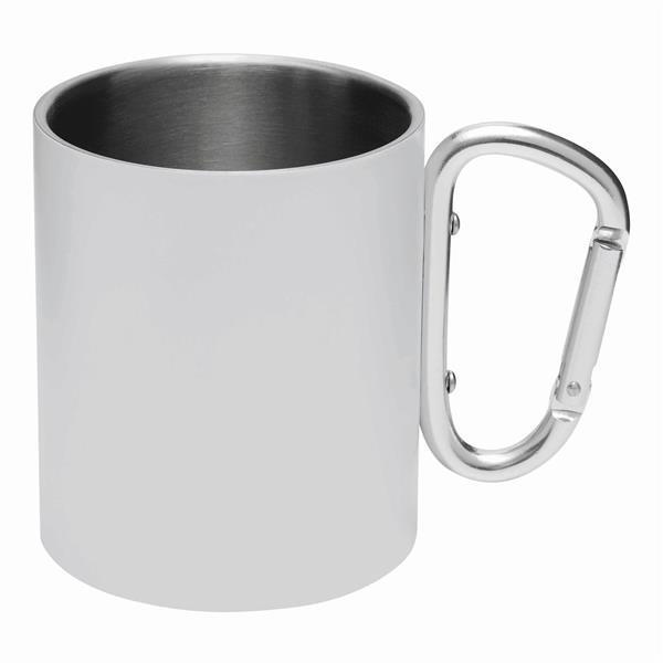 DEEP VALLEY - Kubek ze stali nierdzewnej - biały