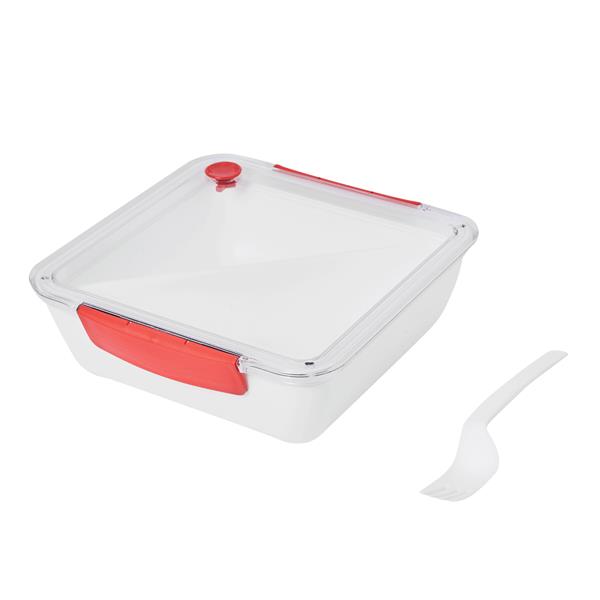 DELICIOUS - Pojemnik na lunch - biały, czerwony