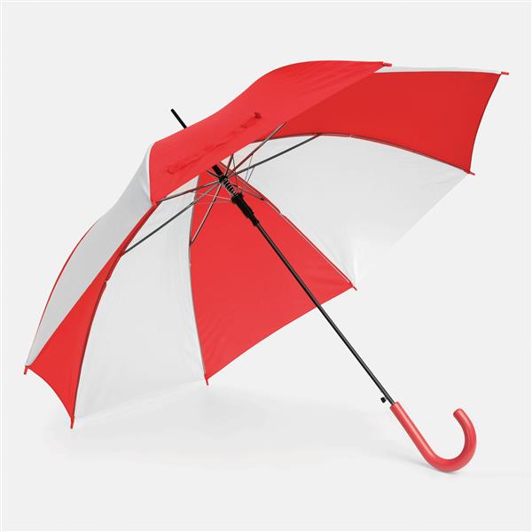 DISCO - Automatyczny parasol - biały, czerwony