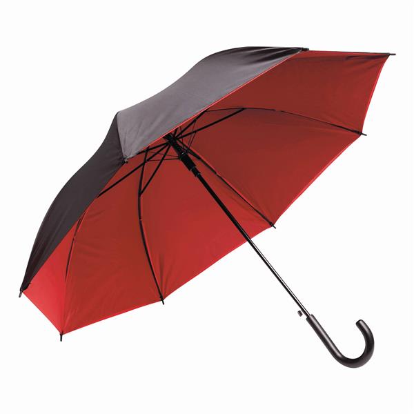 DOUBLY - Parasol automatyczny - czarny, czerwony